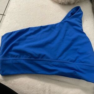 One-Shoulder Blue lululemon bra